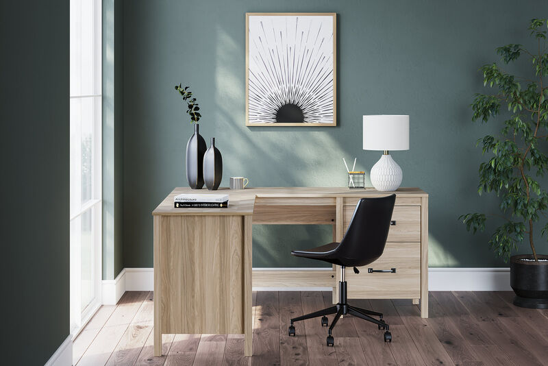 Battelle 60" Home Office Desk with Return image number 1