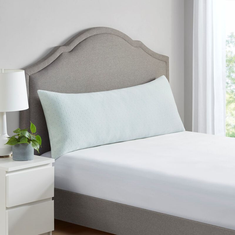 Gracie Mills Lynne Solid Shredded Memory Foam Pillow with Bamboo Blend Cover image number 4