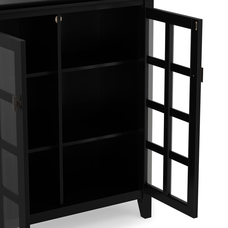 Artisan SOLID WOOD 38 inch Wide Transitional Medium Storage Cabinet in Black image number 8