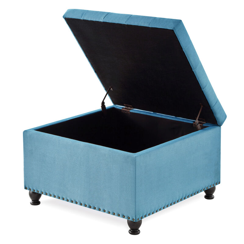 Streamdale Tufted Ottoman with Legs image number 4