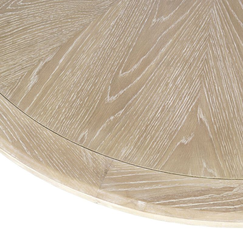 Jofran Bonn Mid-Century Modern 50 Round Pedestal Dining Table