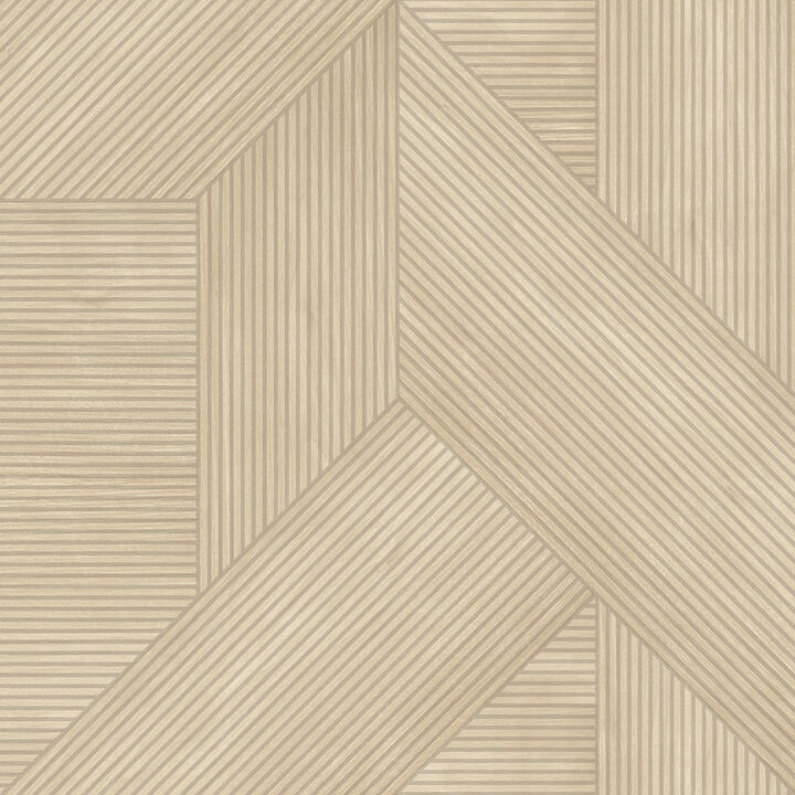 Sculpted Chevron Wood Panels Wallpaper