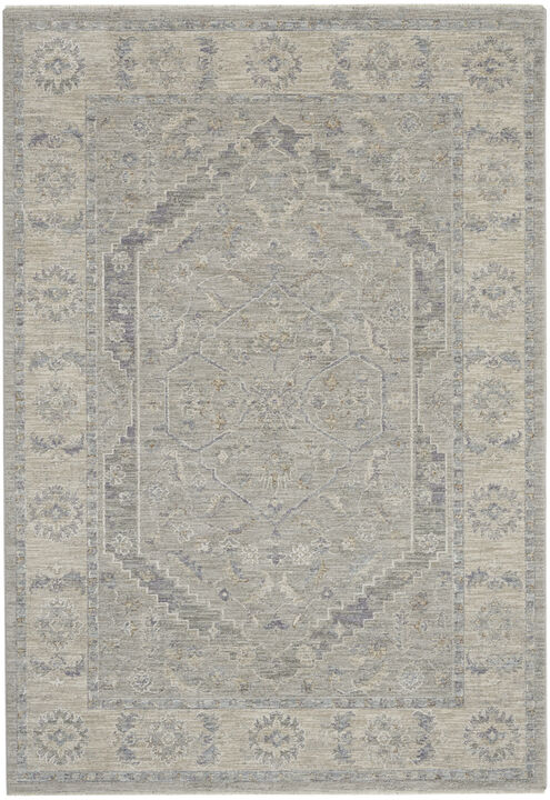 HomeRoots Floral Medallion Power Loom Area Rug