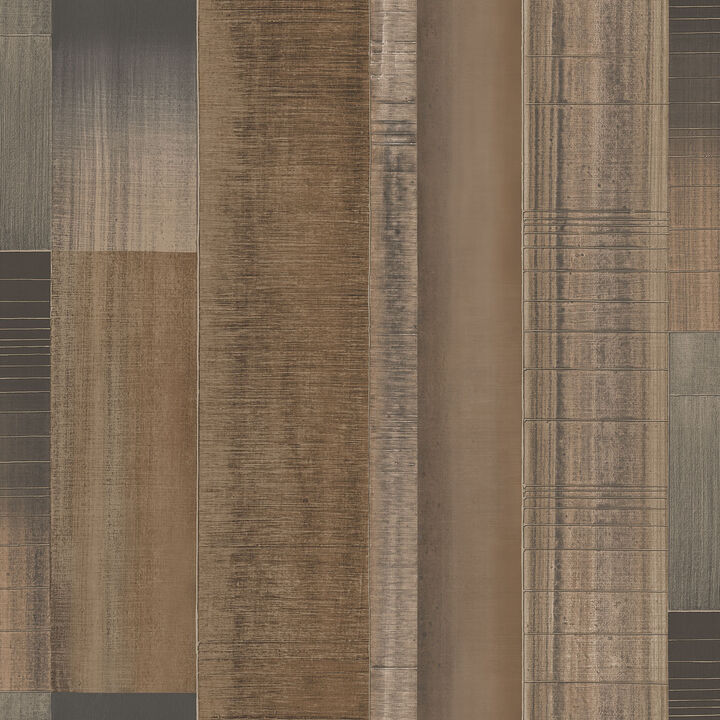 Texstyle Agen Stripe Bronze Brown Wallpaper G56572