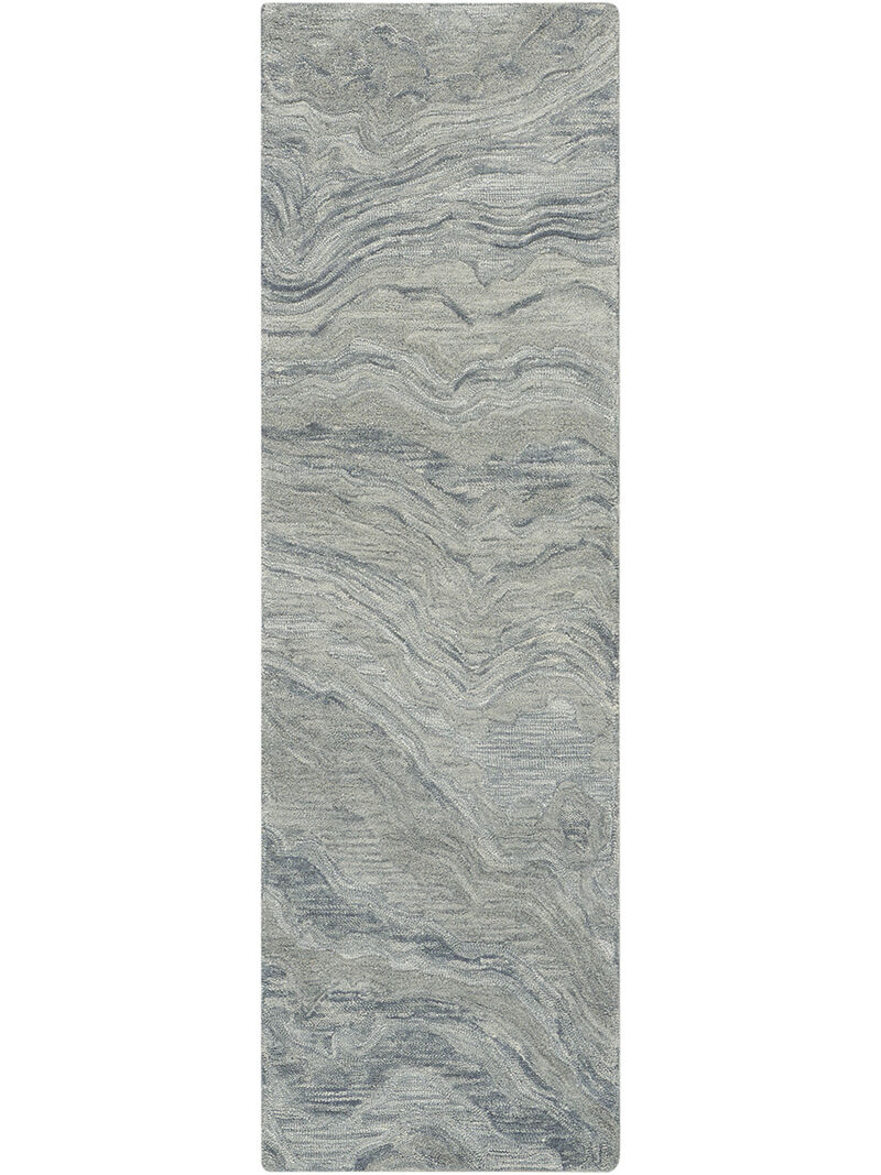 Graceful GRU01 Blue 2'3" x 7'6" Rug image number 0