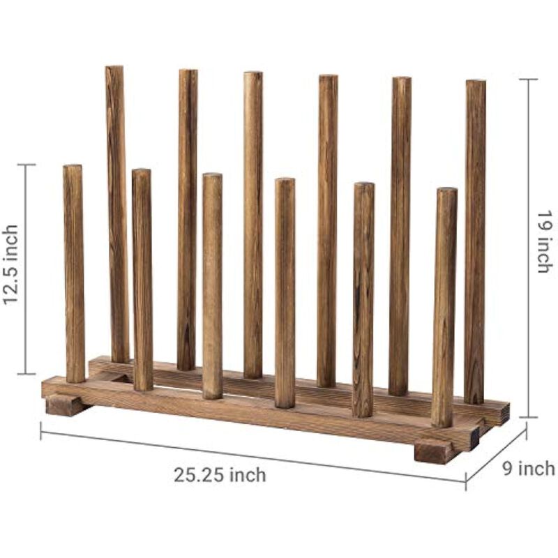 Entryway Wood Shoe Organizer Brown Rustic Burnt Solid Floor image number 3