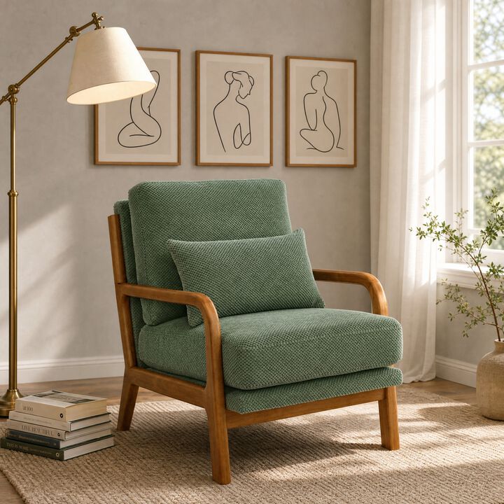 Zitrig Wooden Lounge Chair