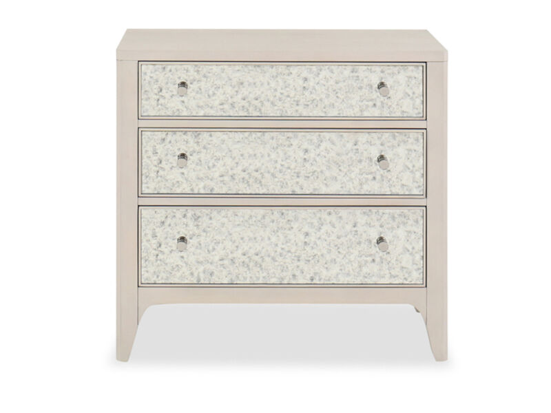 Mezzanine 3 Drawer Mirrored Nightstand image number 0