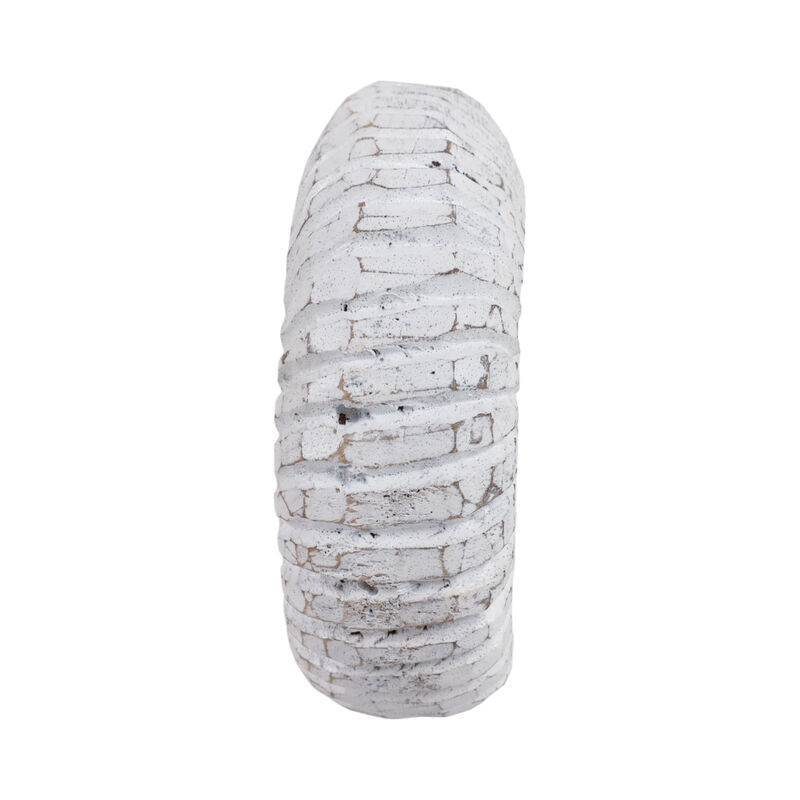 9" Wooden Snail Decor, Wht image number 2