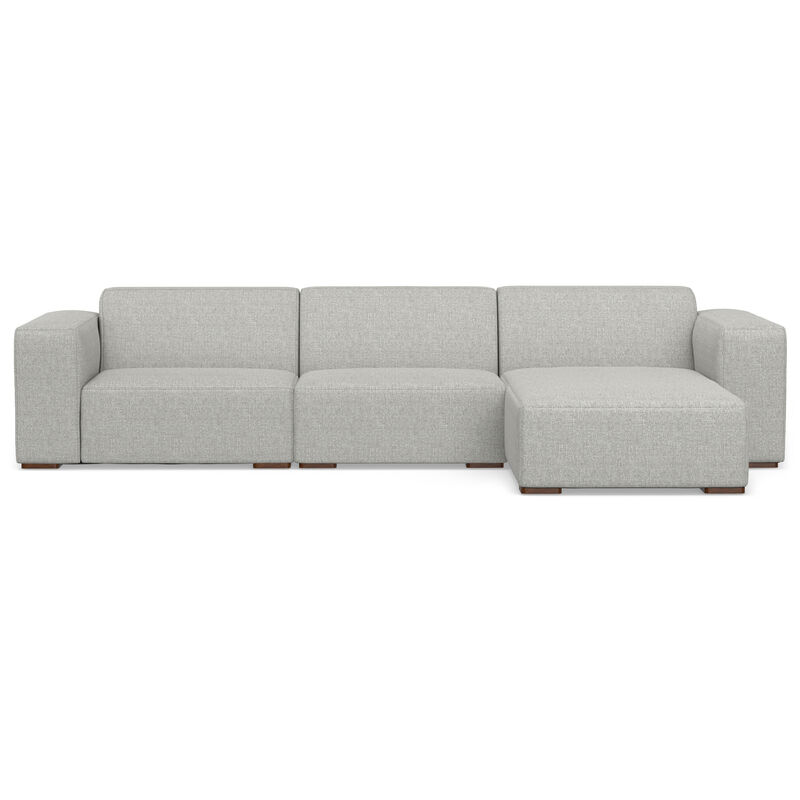 Rex Right-Facing Modular Sectional Sofa in Tightly Woven Performance Fabric image number 0