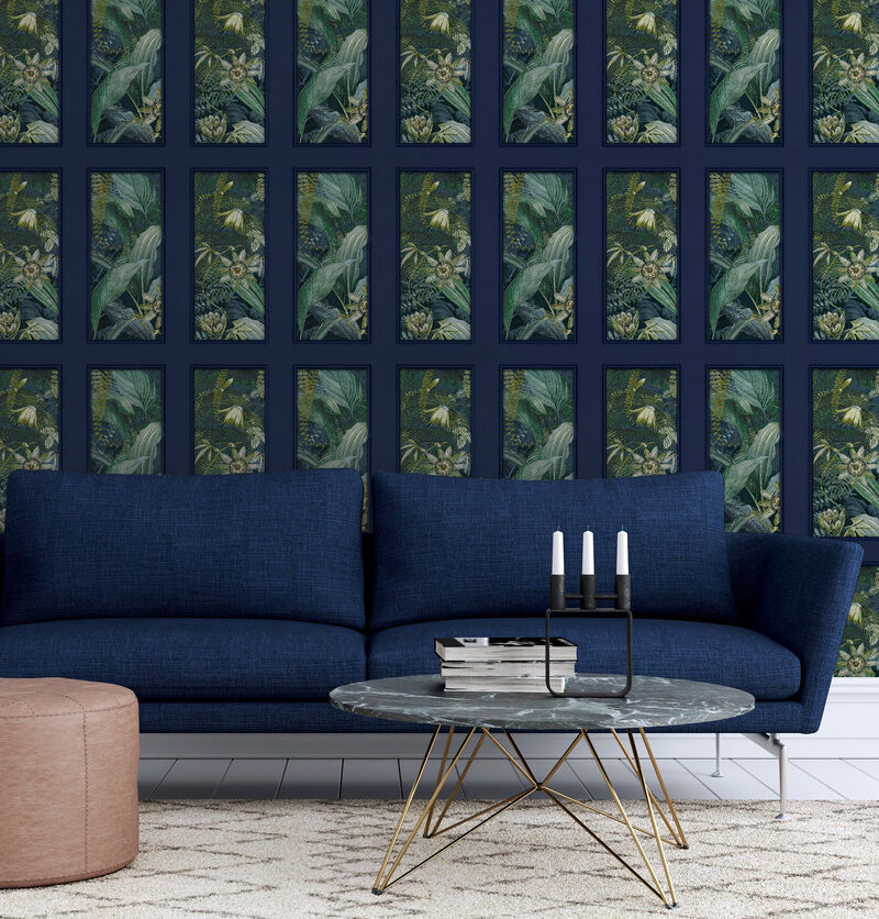 Wendell Navy Wild Vibes Wallpaper image number 1