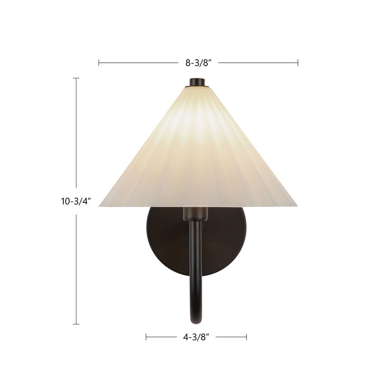 Serena 8-in Socket Damp-Rated Wall/Vanity Light image number 9