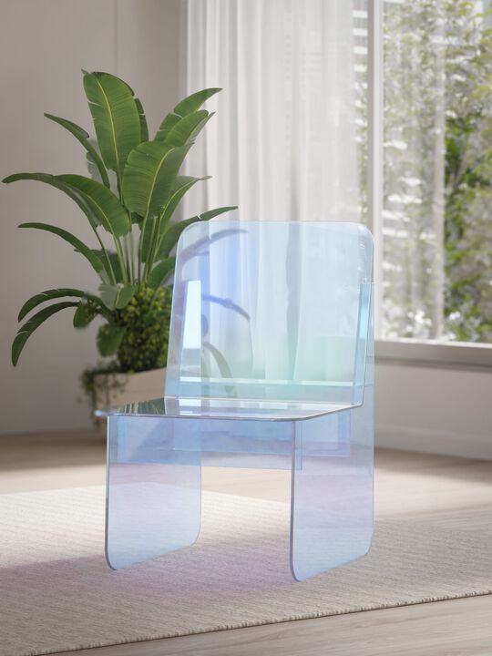 Fomo Iridescent Acrylic Accent Chair