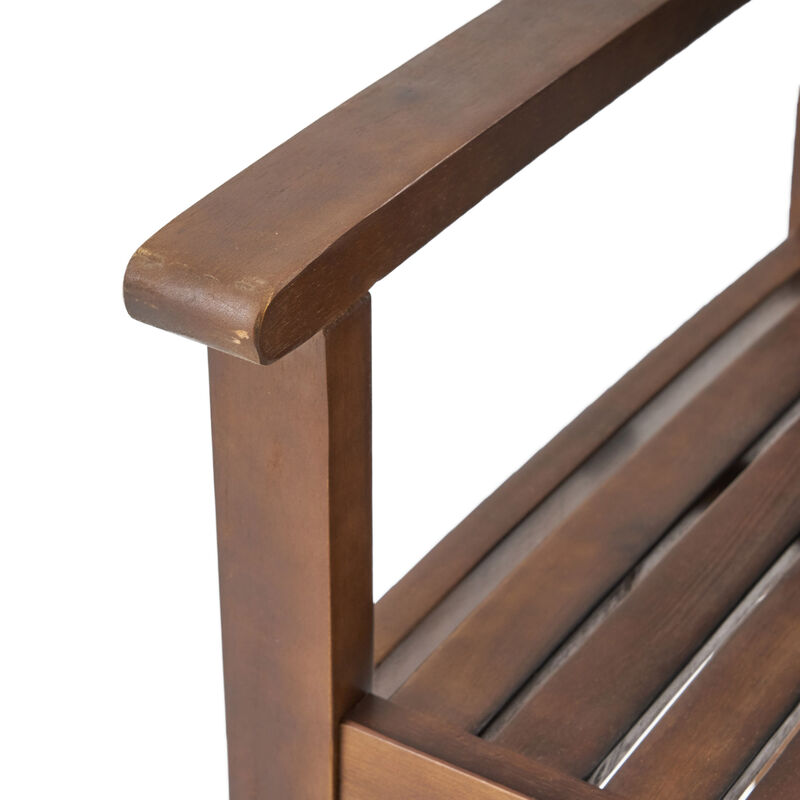 Merax Acacia Wood Outdoor Indoor Dining Chairs 2PCS