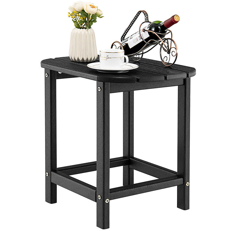 Weather Resistant Side Table for Garden Yard Patio Outdoor Use