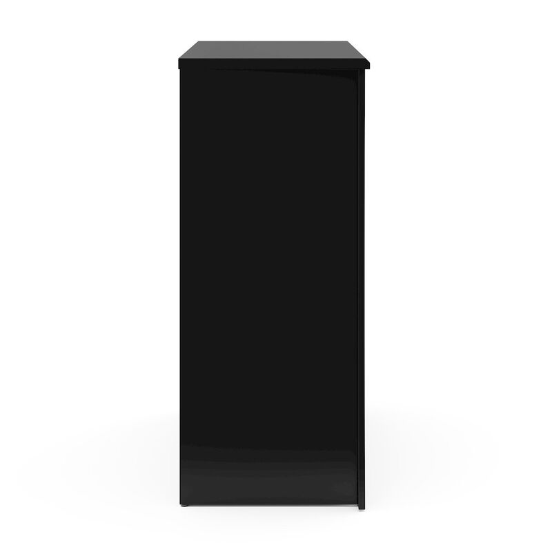 Storkcraft Crescent 4 Drawer Chest (Black) &ndash; GREENGUARD Gold Certified