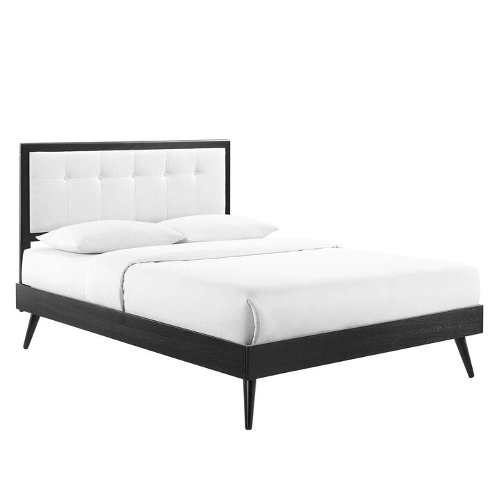 Modway - Willow King Wood Platform Bed with Splayed Legs