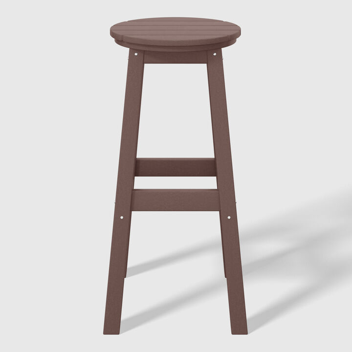 WestinTrends 29" HDPE Outdoor Patio Round Bar Stool