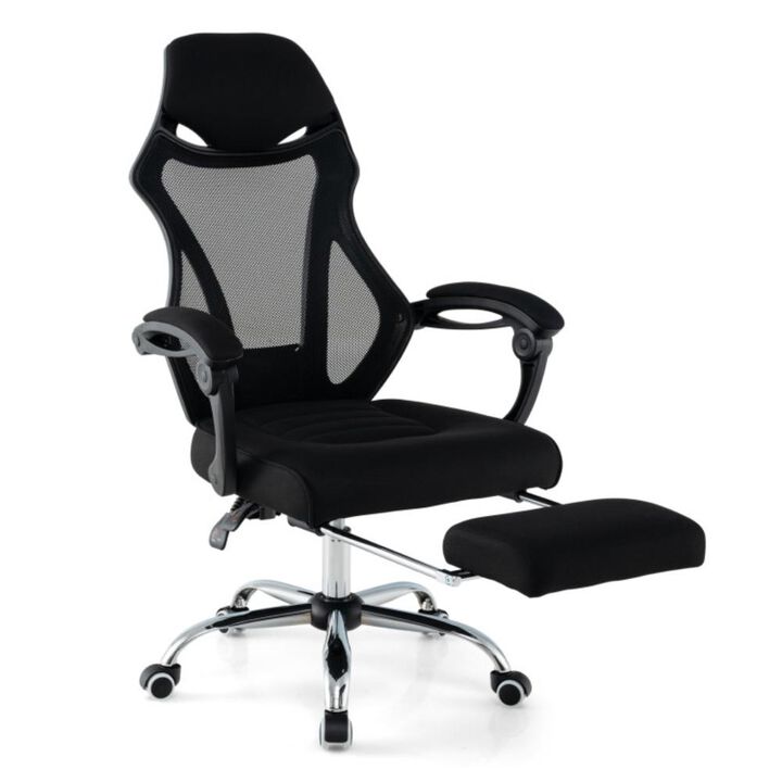 Hivvago Ergonomic Mesh Office Chair with Footrest and Tilting Backrest