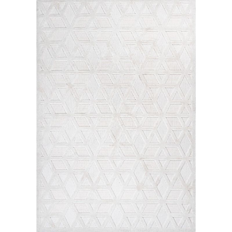Talaia Neutral Geometric Indoor/Outdoor Area Rug