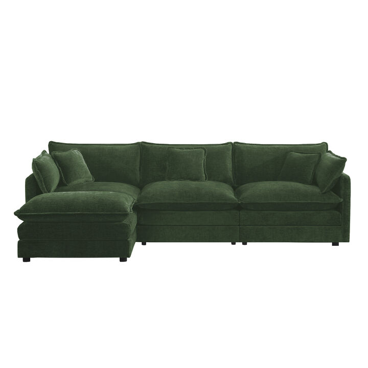 Flurn Chenille L-Shape Sectional Sofa