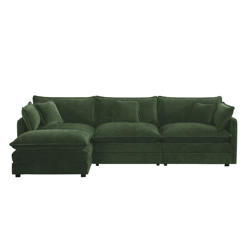 Flurn Chenille L-Shape Sectional Sofa image number 0