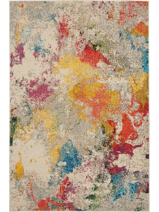 Celestial CES12 Ivory/Multicolor 3'11" x 5'11" Rug