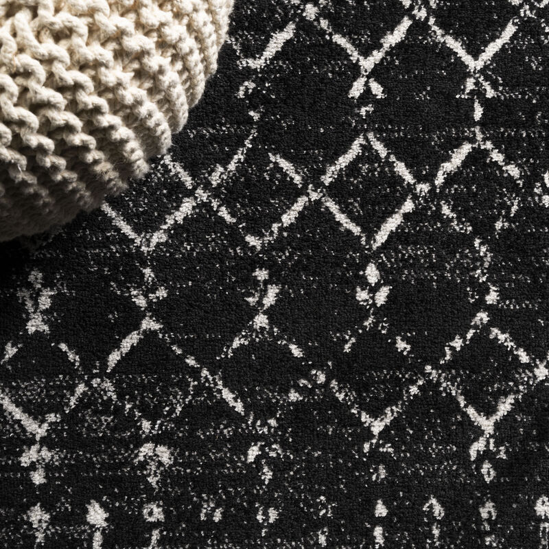 Moroccan Hype Boho Vintage Diamond Square Area Rug