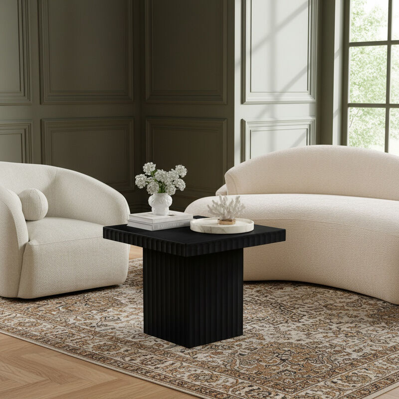 Meridian Furniture Spencer Black Oak Veneer Coffee Table image number 1