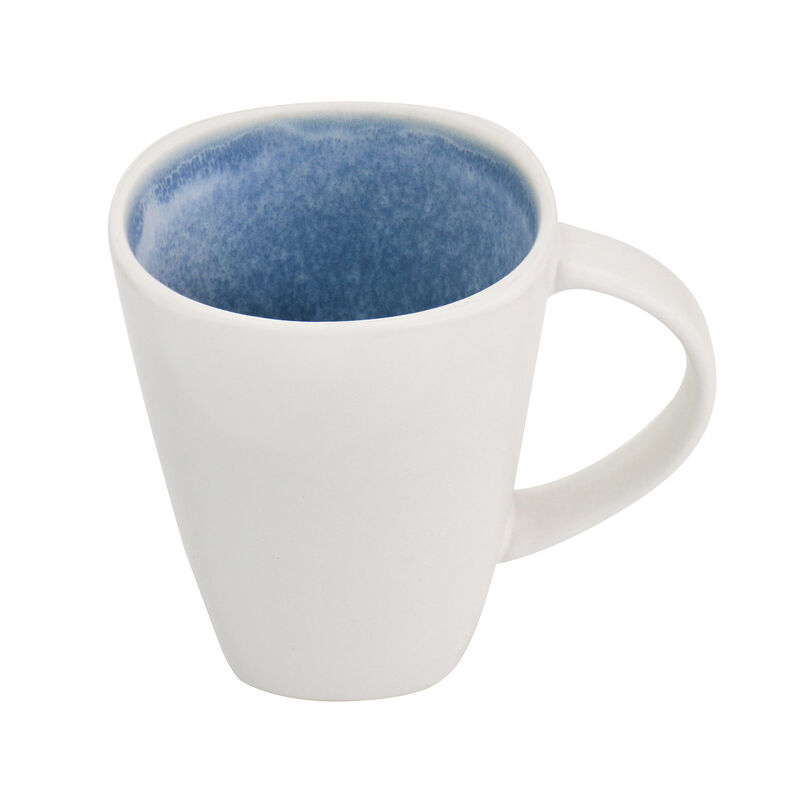 Gibson Elite 16 Piece Soho Lounge Reactive Glaze Stoneware Dinnerware Set in Light Blue