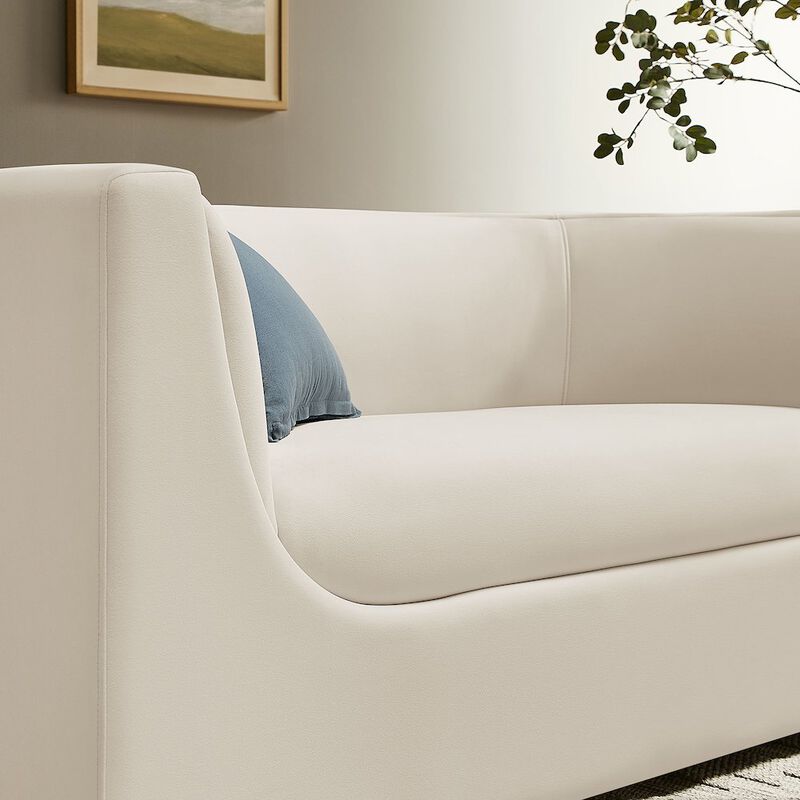 Hilda 67" Curved Back Performance Velvet Loveseat image number 9