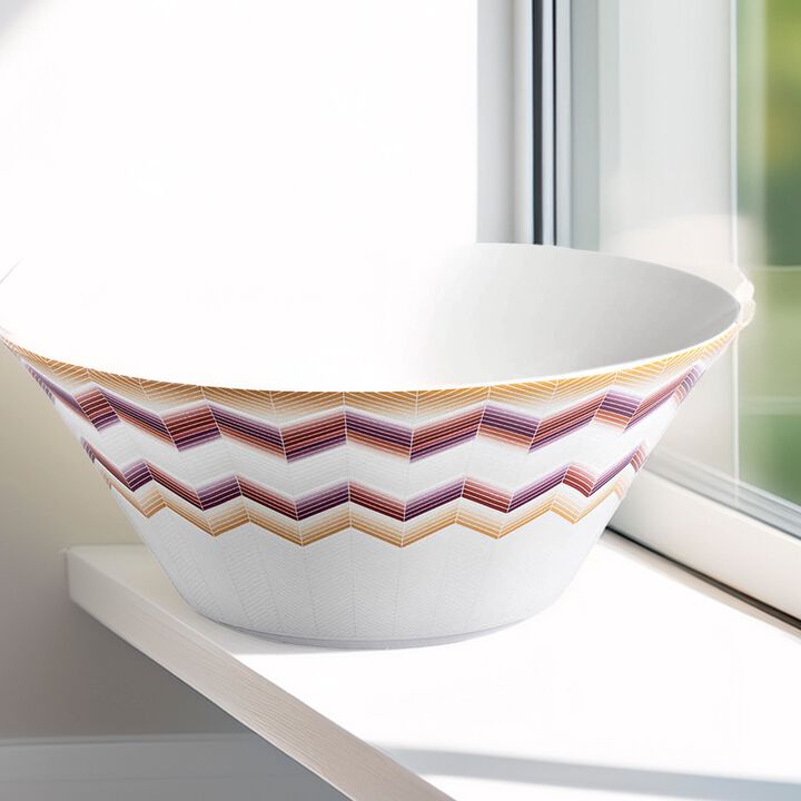 Salad Bowl ZIG ZAG JARRIS 156, diam. 10.43", H 4.33"