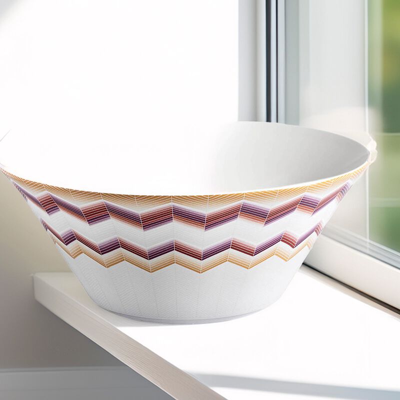 Salad Bowl ZIG ZAG JARRIS 156, diam. 10.43", H 4.33" image number 1