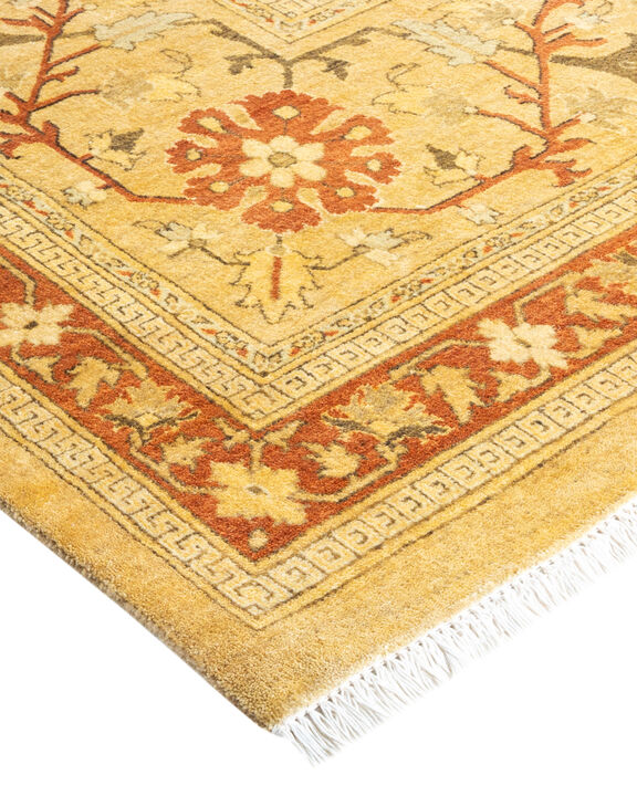 Mogul, One-of-a-Kind Hand-Knotted Area Rug  - Yellow, 9' 0" x 11' 7"