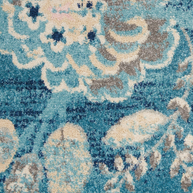 Tranquil TRA02 Turquoise 4' x 6' Rug
