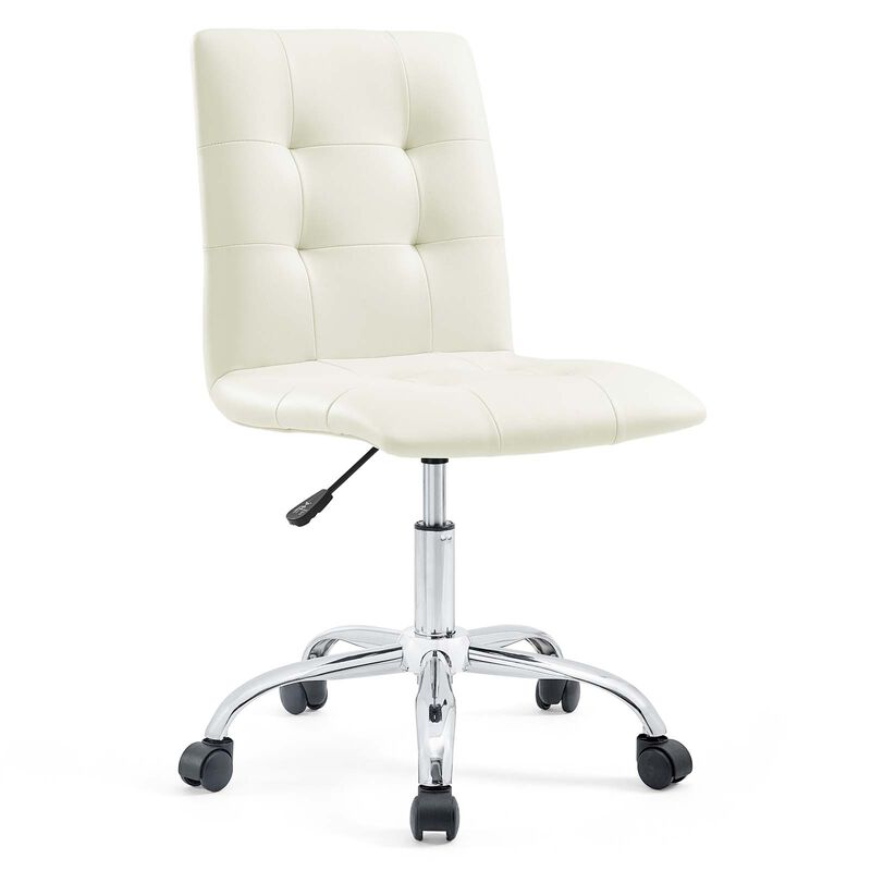 Modway Furniture - Prim Armless Mid Back Office Chair Orange image number 2