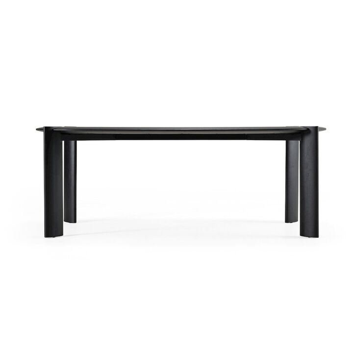 Modrest Steven - Modern Black Oval Dining Table
