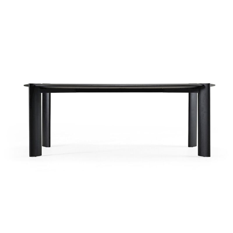 Modrest Steven - Modern Black Oval Dining Table
