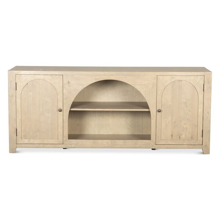 World Interiors Valencia 80" Sideboard in Gray Birch