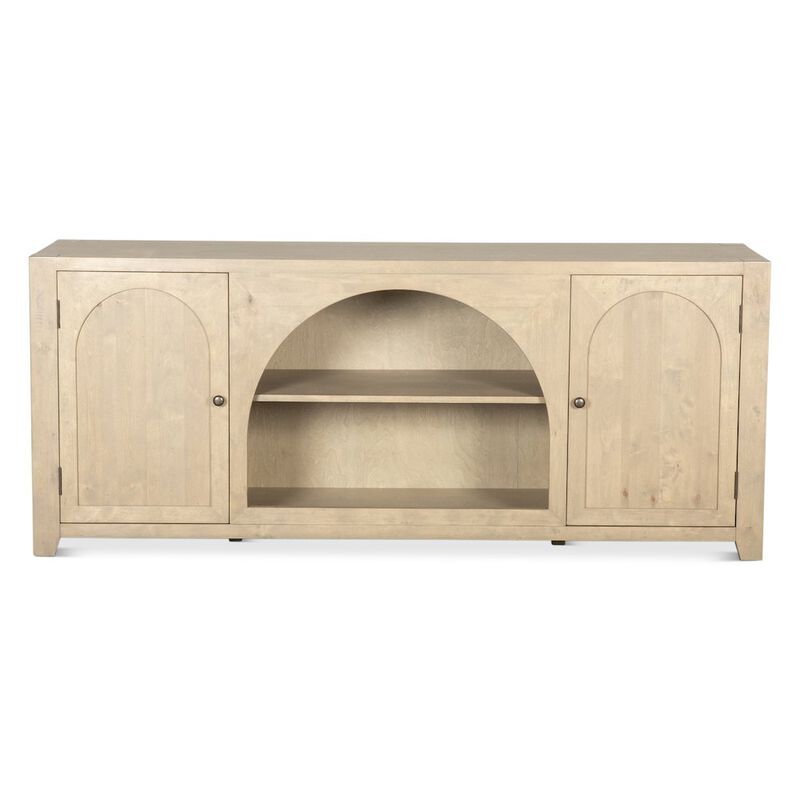 World Interiors Valencia 80" Sideboard in Gray Birch image number 1