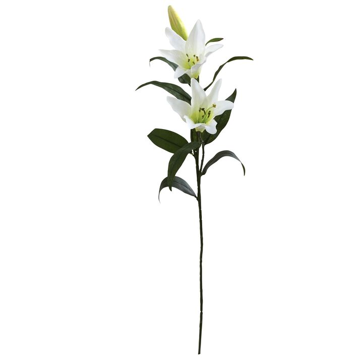 Nearly Natural 26.5-in Lily Artificial Flower (Set of 12)
