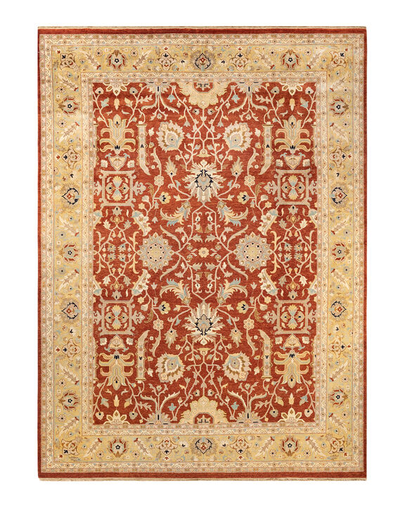 Mogul, One-of-a-Kind Hand-Knotted Area Rug  - Red, 9' 3" x 12' 5"