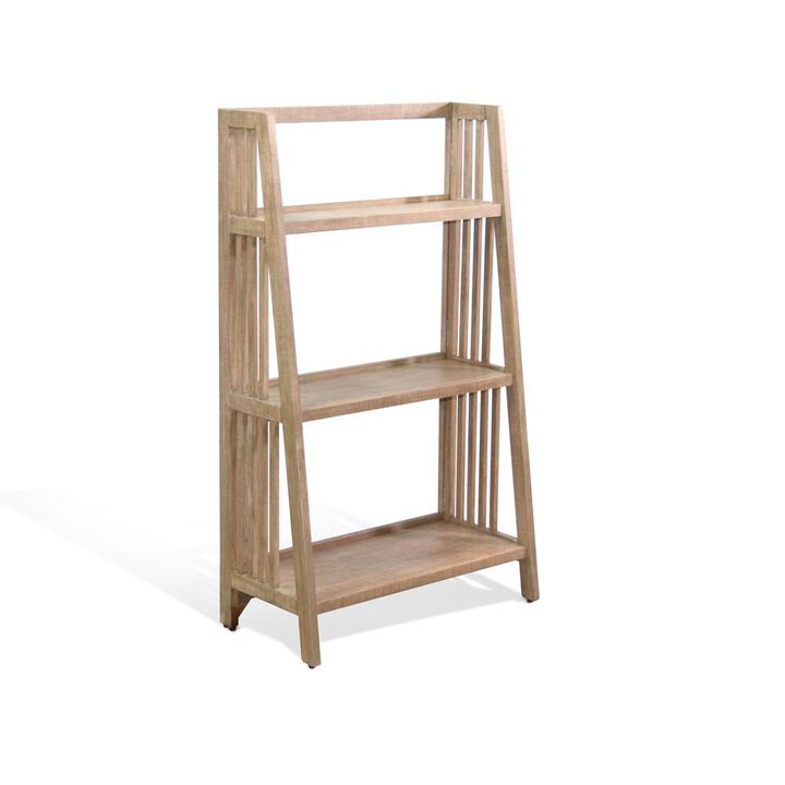 Sunny Designs 48 Mahogany Wood Folding Bookcase