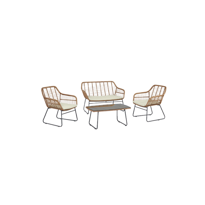 Antibes Cream 4-Piece Patio Set