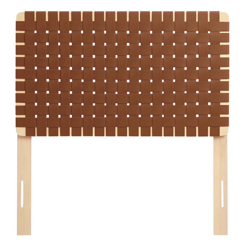 Sparta Weave Vegan Leather Twin Headboard image number 0