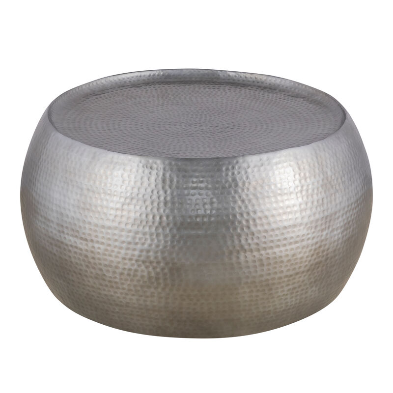 Jorevyn Gold Hammered Coffee Table image number 0