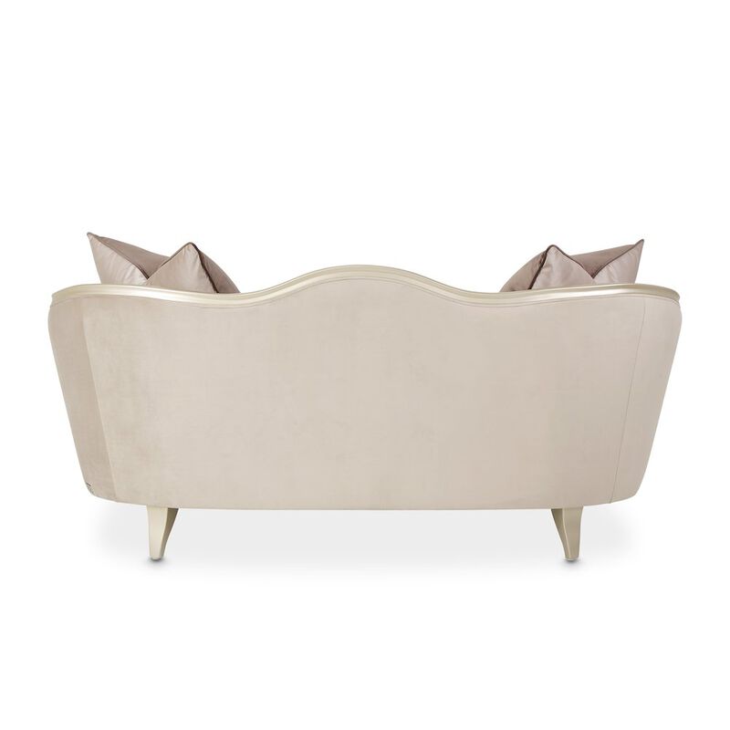 Michael Amini Villa Cherie Loveseat - Porcini/Hazelnut