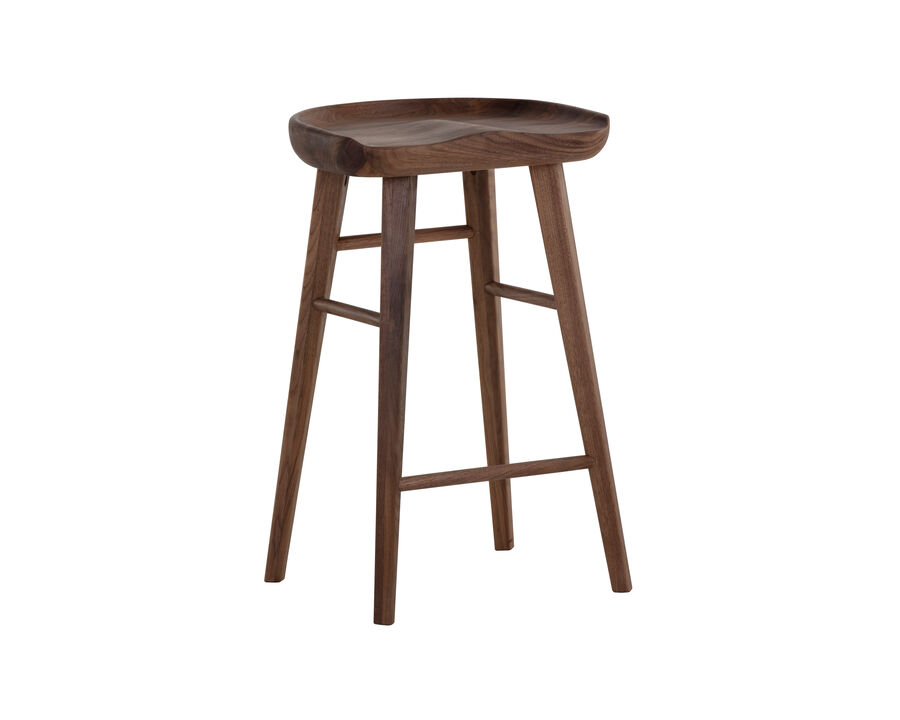 Dominic Walnut Counter Stool