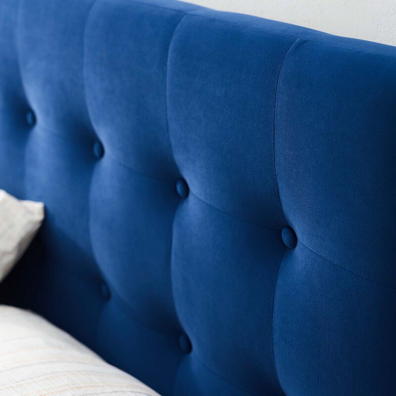 Emily Biscuit Tufted Performance Velvet Full Headboard image number 7