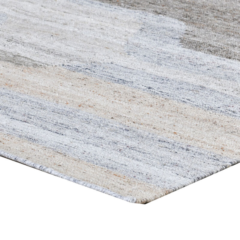 Yuz 2 x 3 Indoor Outdoor Small Area Rug with Beige Gray Abstract Tones